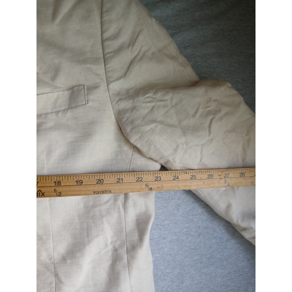 Banana Republic Blazer Mens 46 R Linen Flax Two Button Notch Collar Classic Fit - Picture 8 of 16